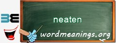 WordMeaning blackboard for neaten